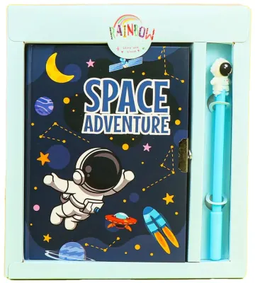 UNICK COLOR HATIRA DEFTERİ SPACE ADVENTURE KALEMLİ KİLİTLİ 7113