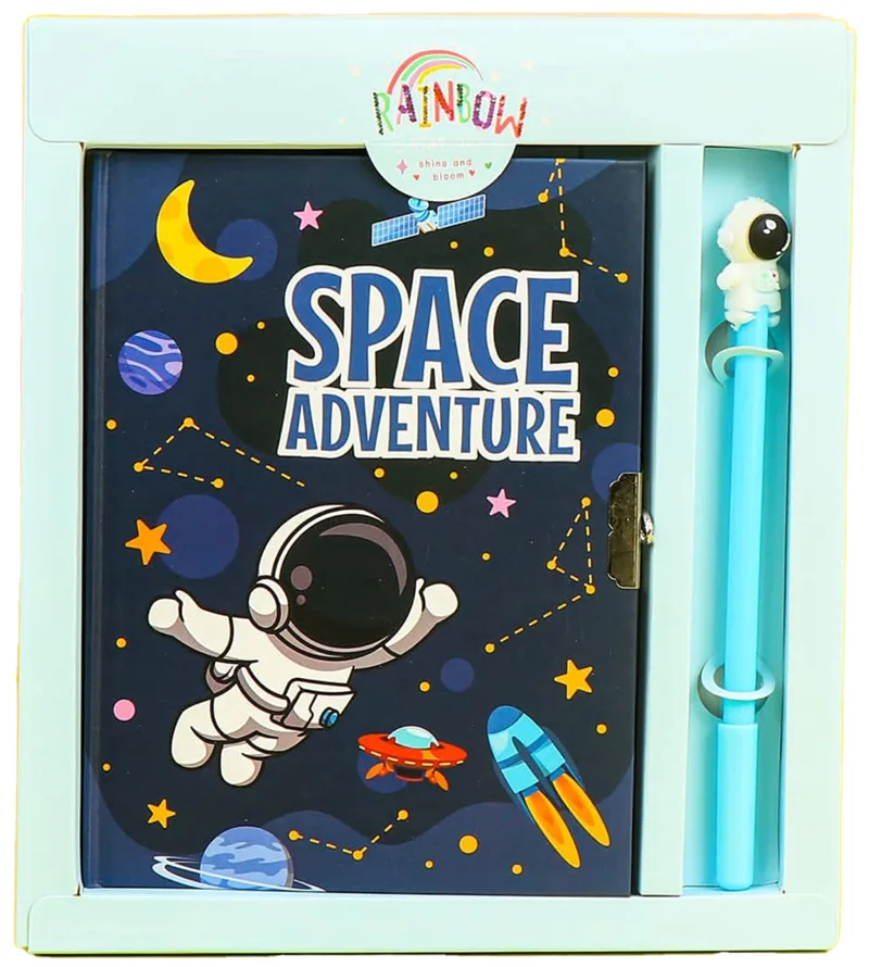 UNICK COLOR HATIRA DEFTERİ SPACE ADVENTURE KALEMLİ KİLİTLİ 7113