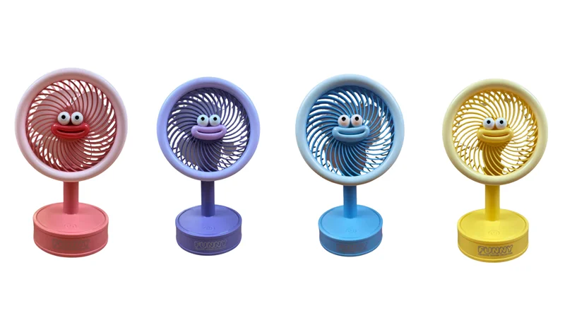 FANIX FAN MASAÜSTÜ ŞARJLI GÜLEN YÜZ FİGÜRLÜ KÜÇÜK BOY FNX-2290