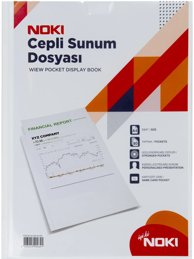 NOKİ SUNUM DOSYASI CEPLİ 80 Lİ BEYAZ 64180 (Best)