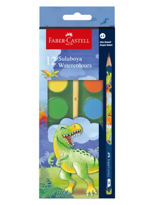 FABER SULU BOYA DİNO BÜYÜK BOY 12 Lİ +1 K.K 5292000002000