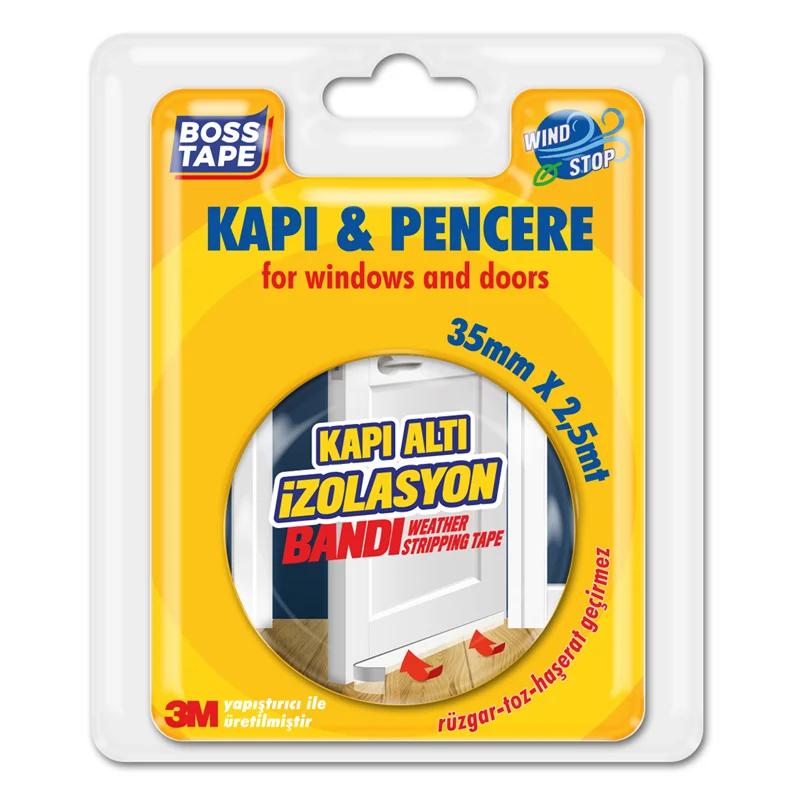 BOSS TAPE İZOLASYON BANDI KAPI ALTI 35 MM x 2.5M BLS. BT-04025
