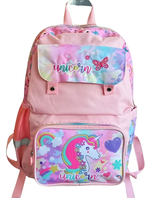 DREAM VEST PEMBE UNICORN ÜÇ GÖZLÜ SIRT ÇANTASI (U2065) VST-CN0046