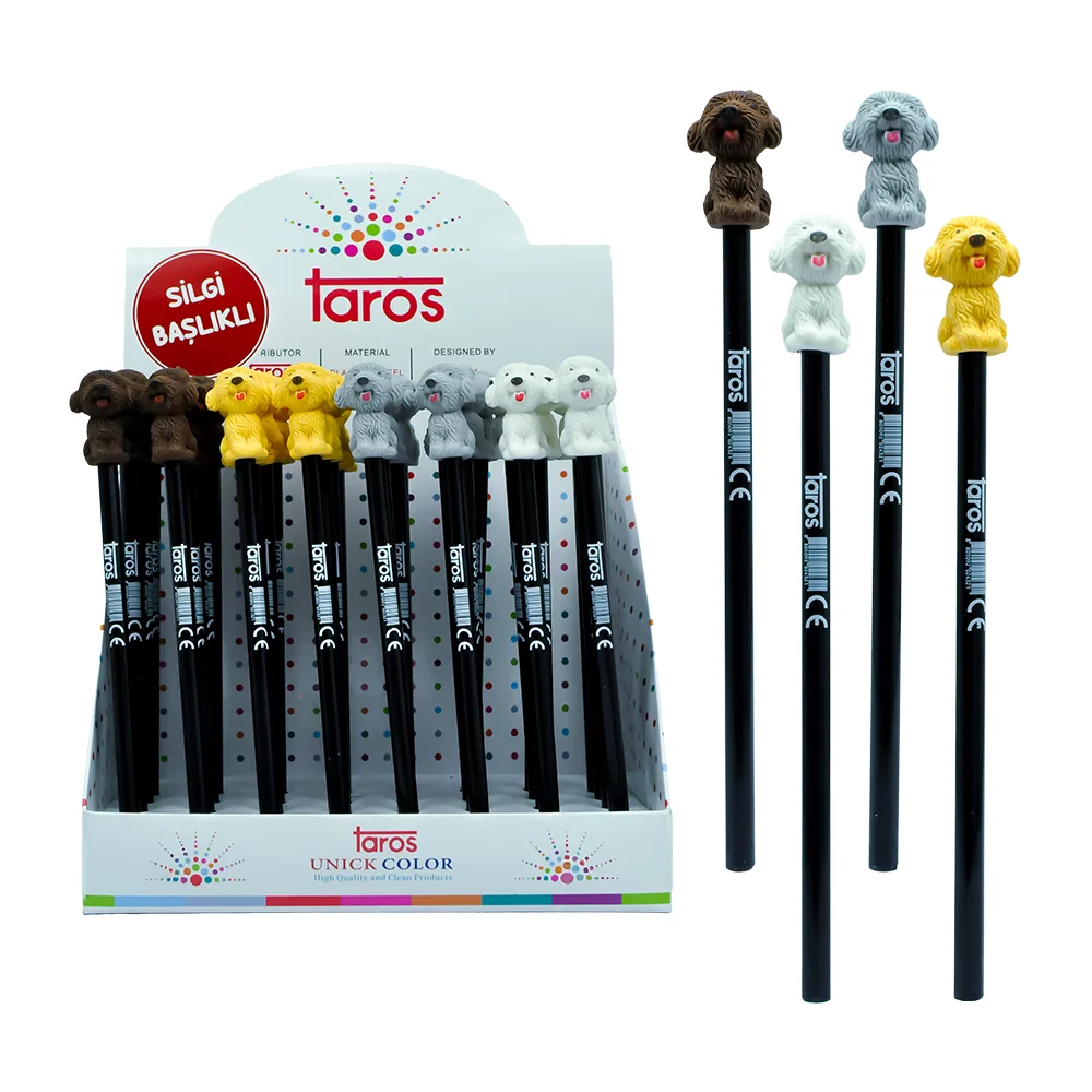 UNICK COLOR SEVİMLİ KÖPEK SİLGİ TEPELİ KURŞUN KALEM 9903