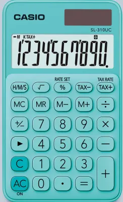 CASIO HESAP MAKİNESİ CEP TİPİ SL-310UC-GN-N-DC 10 HANE