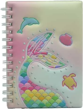 UNICK COLOR DEFTER A5 DENİZ KIZI KABARTMALI 7622