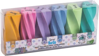 SERVE SİLGİ BURGO SET 6 LI PASTEL PET SV-BURGOP6PS