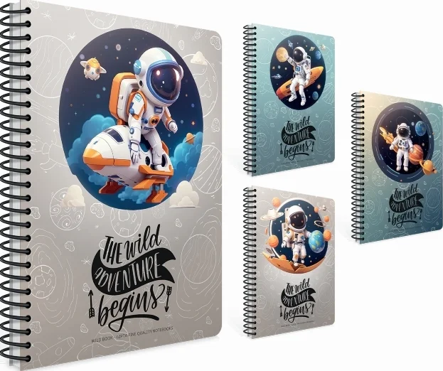 GIPTA DEFTER WILDBOOK A4 SPİRALLİ PP KAPAK 80 YP ÇİZGİLİ 7549