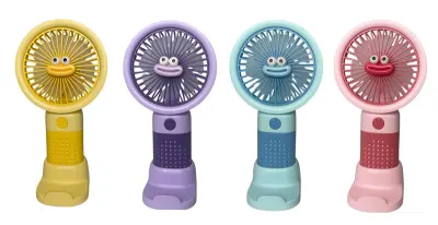 FANIX FAN MASAÜSTÜ ŞARJLI SABİTLENEBİLİR DESENLİ GÜLEN YÜZ EL (4 RENK) FNX-5639