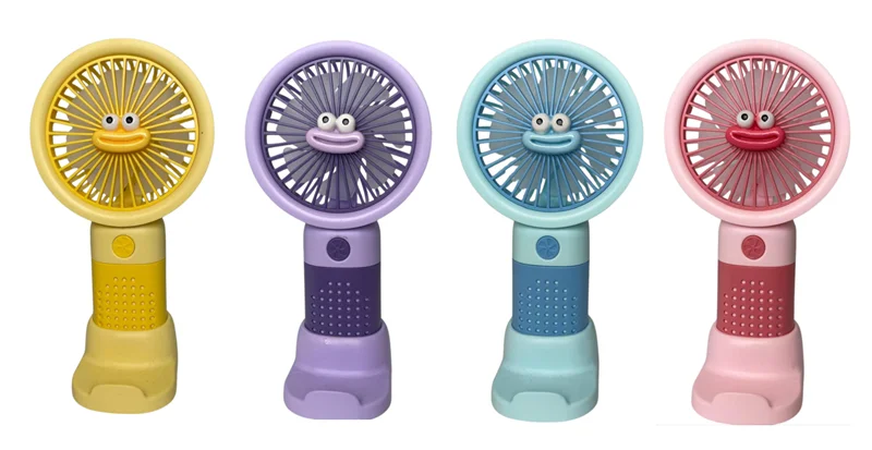 FANIX FAN MASAÜSTÜ ŞARJLI SABİTLENEBİLİR DESENLİ GÜLEN YÜZ EL (4 RENK) FNX-5639