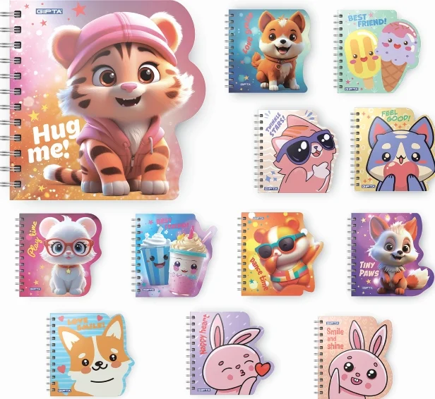 GIPTA DEFTER TINY NOTES A6 SPİRALLİ KARTON KAPAK 60 YP DÜZ 7647