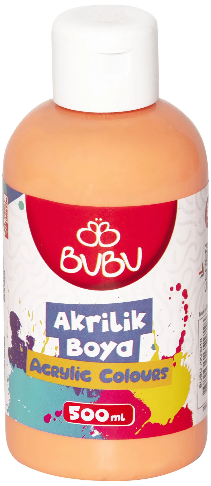 BU-BU AKRİLİK BOYA 500 GR. TURUNCU BUBU-AKR026