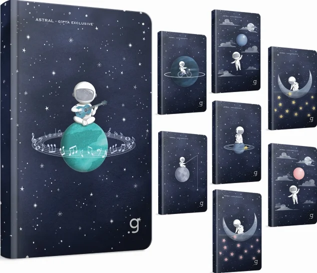 GIPTA DEFTER ASTRAL 13x21 DİKİŞLİ SERT KAPAK 96 YP ÇİZGİLİ 7364