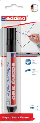 EDDING BEYAZ TAHTA KALEMİ E-260 TEKLİ BLS. SİYAH