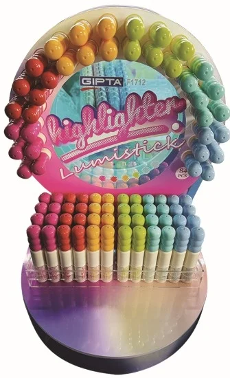 GIPTA FOSFORLU KALEM LUMISTICK 6 RENK 180 Lİ STAND F1712