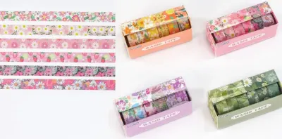 GIPTA RENKLİ BANT FLOWERS 1.5 CM x 2 MT 6 LI SET K8911