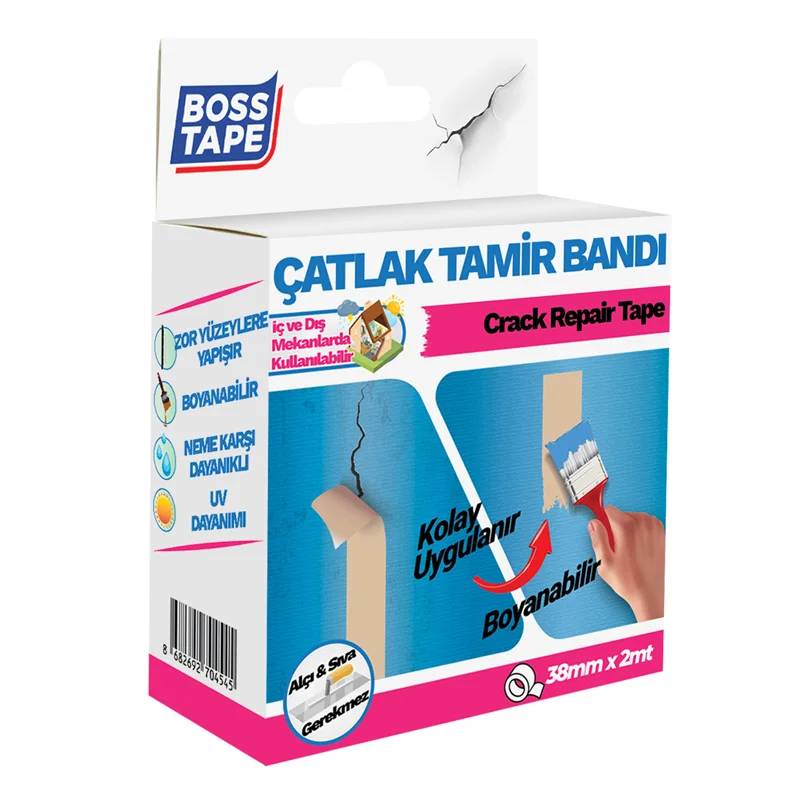 BOSS TAPE ÖZEL BANT ÇATLAK TAMİR BANDI 38 MM x 2M BT-06041