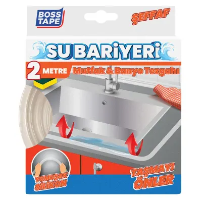 BOSS TAPE SU BARİYERİ 20 MM x 2M ŞEFFAF BT-06032