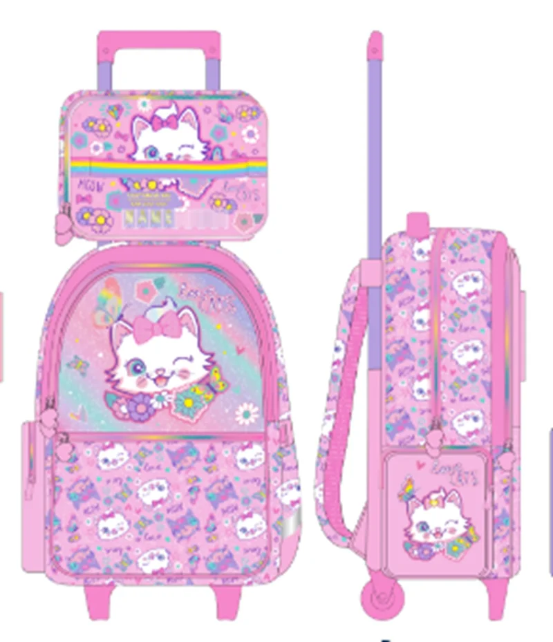 DREAM VEST PIŞIK KEDİ ÇEK-ÇEK VE BESLENME ÇANTASI SETİ (U2116-U2117) VST-SET0002