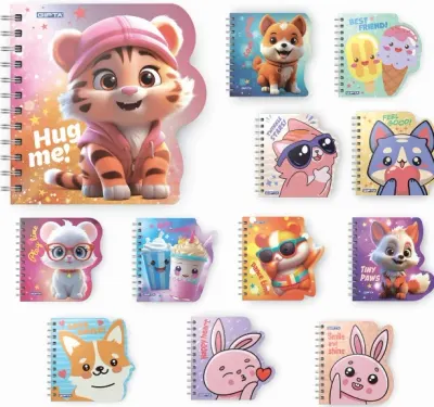 GIPTA DEFTER TINY NOTES A7 SPİRALLİ KARTON KAPAK 60 YP DÜZ 7648