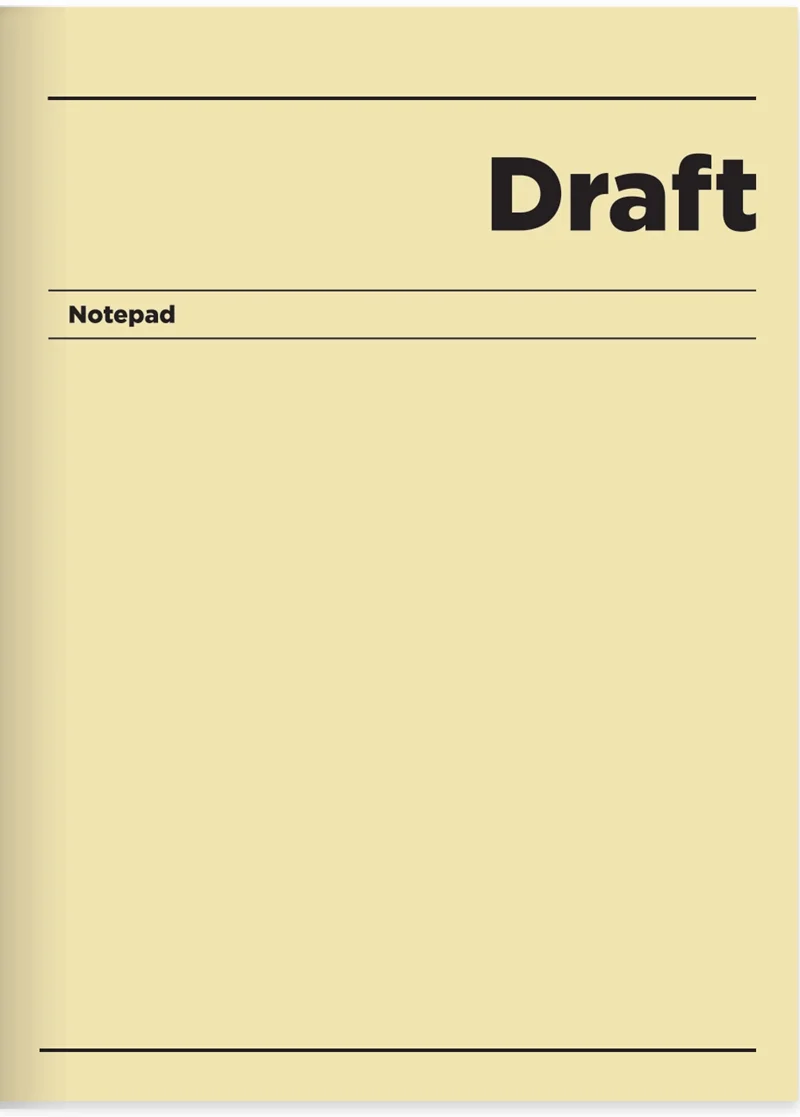 KESKİN DEFTER DRAFT SERT KAPAK CİLTLİ 17x24 HAFİF KAĞIT 120 YP. ÇİZGİLİ 410541-99