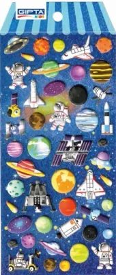 GIPTA STICKER SPACE PUFYY 9.5x22 CM ART 1 K8814
