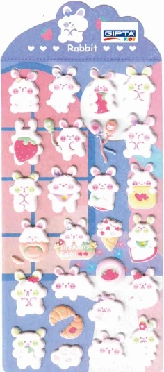 GIPTA STICKER RABBIT 9x20 CM ART 1 K8820