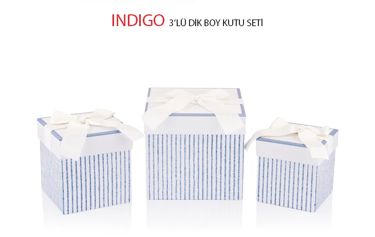 GIPTA KUTU SETİ INDIGO 3 LÜ DİK BOY BX28340