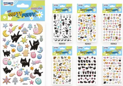 GIPTA STICKER SOFT PUFY KABARTMALI 10.9x20.5 CM ART 10 K8961