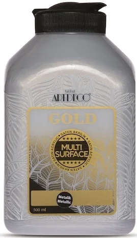 ARTDECO AKRİLİK BOYA GOLD MULTI-SURFACE 500 ML GÜMÜŞ Y-G71L-502