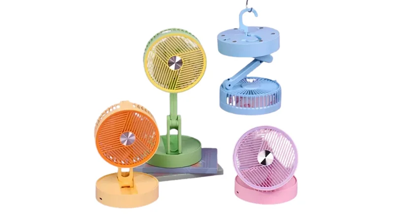 FANIX FAN YUVARLAK RENKLİ YÜKSEKLİK AYARLI 33 CM (4 RENK) 1200 MAH FNX -8056