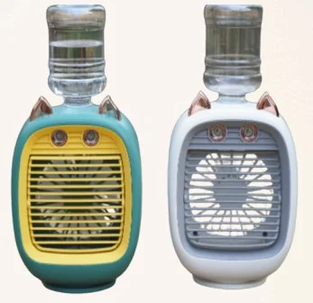 FANIX FAN MASAÜSTÜ ŞARJLI BUHARLI TİLKİ MODEL LEDLİ DÖNEN FNX-6620