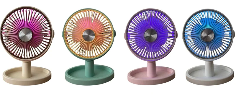 FANIX FAN MASAÜSTÜ ŞARJLI IŞIKLI VE KADEMELİ FNX-8096