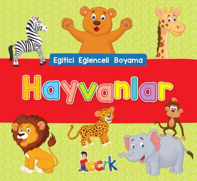 BICIRIK - EĞLENCELİ HAYVANLAR ETKİNLİKLİ BOYAMA KİTABI (Best)