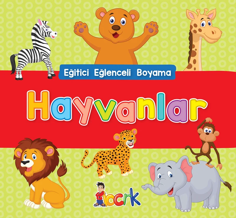BICIRIK - EĞLENCELİ HAYVANLAR ETKİNLİKLİ BOYAMA KİTABI (Best)