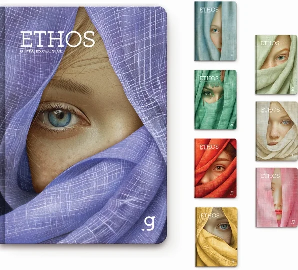 GIPTA DEFTER ETHOS 9x14 DİKİŞLİ SERT KAPAK 80 YP ÇİZGİSİZ 7358