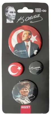GİFİ ATATÜRK ROZET 4LÜ SET 306 11 70