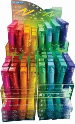 GIPTA FOSFORLU KALEM PICKPEN SHINE 8 RENK 192 Lİ STAND F1700 (Best)