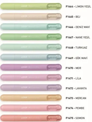GIPTA FOSFORLU KALEM LOOP PASTEL SOMON F1475