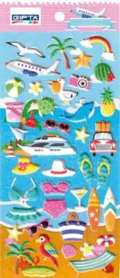 GIPTA STICKER HOLIDAYS PUFYY 9.5x22 CM ART 1 K8818