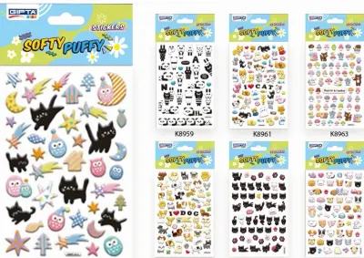 GIPTA STICKER SOFT PUFY KABARTMALI 10.9x20.5 CM ART 9 K8960