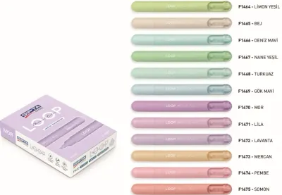 GIPTA FOSFORLU KALEM LOOP PASTEL LAVANTA F1472