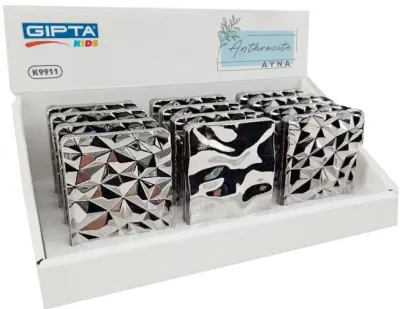 GIPTA AYNA ANTHRACITE METALİK KARE K9911