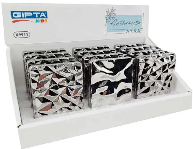 GIPTA AYNA ANTHRACITE METALİK KARE K9911