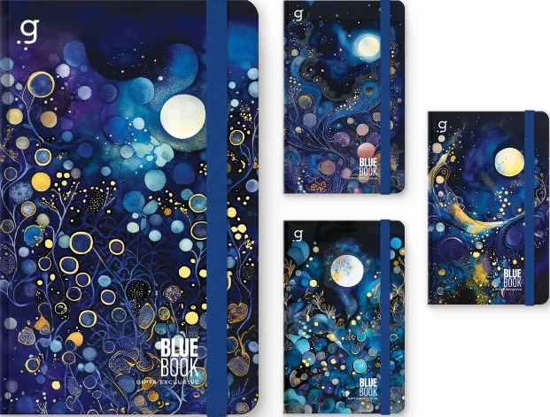GIPTA DEFTER BLUE BOOK 13x21 DİKİŞLİ SERT KAPAK 96 YP ÇİZGİLİ-DÜZ 7412