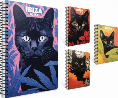 GIPTA DEFTER IBIZA NOTES A6 SPİRALLİ KARTON KAPAK 80 YP ÇİZGİLİ 7669