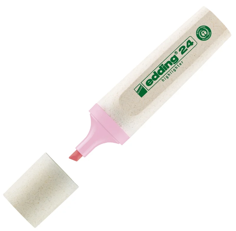 EDDING FOSFORLU KALEM ÇEVRE DOSTU ECOLINE E-24 PASTEL PEMBE