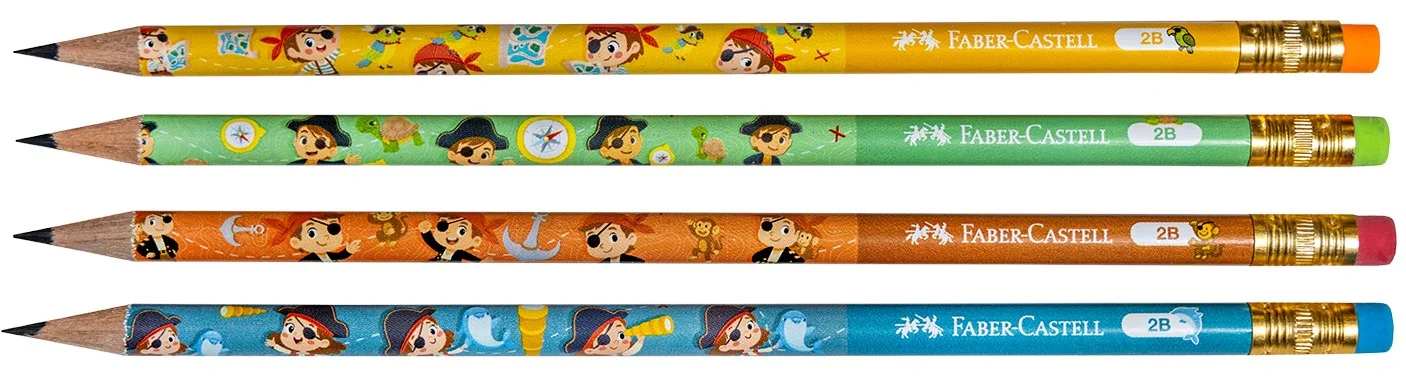 FABER KURŞUN KALEM PIRATES SİLGİLİ 2B 72 Lİ 5244000088000