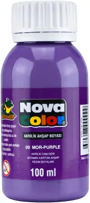NOVA COLOR AKRİLİK BOYA 100 GR MOR NC-2018