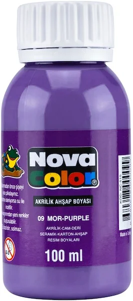 NOVA COLOR AKRİLİK BOYA 100 GR MOR NC-2018